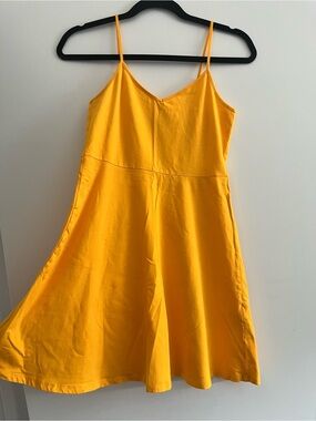 Simons Bright Yellow Spaghetti-Strap One-Piece